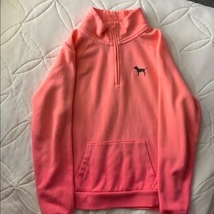 Pink quarter zip